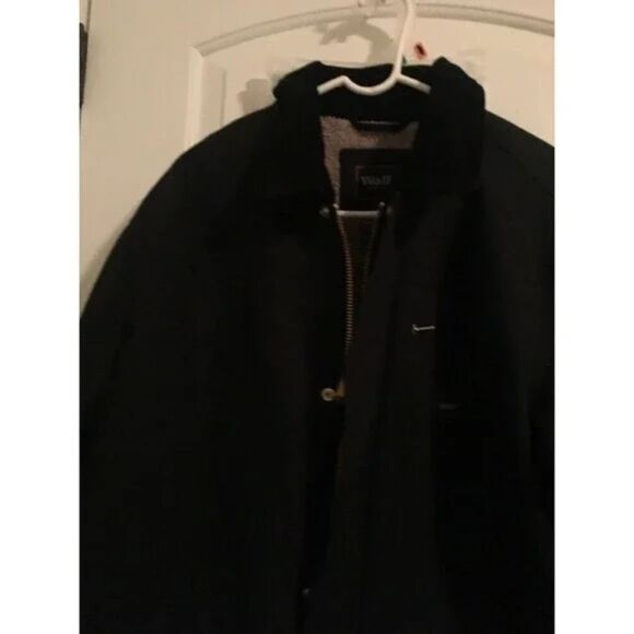 WALLS Workwear Mens Lined Heavy WorkWear Jacket Work Size Large Black - Picture 3 of 15